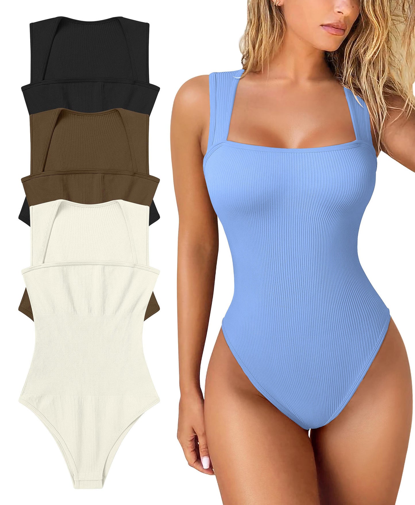 Square Neck Shapewear Jumpsuit