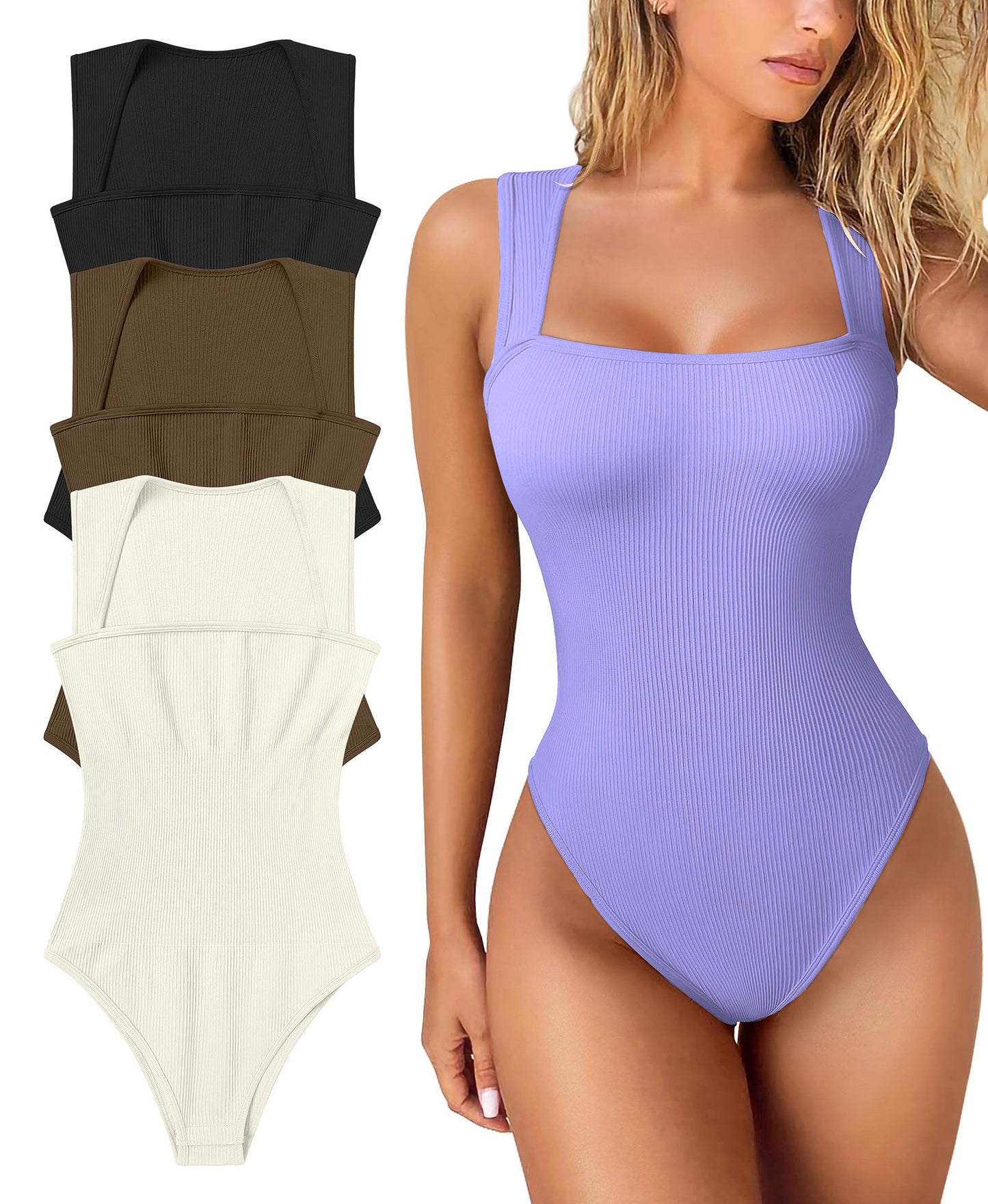 Square Neck Shapewear Jumpsuit